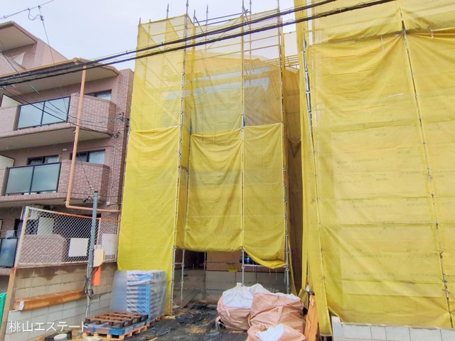 愛知県名古屋市名東区社が丘３丁目の新築戸建て上棟写真 2025年10月21日撮影