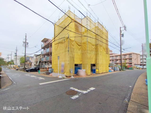 愛知県名古屋市名東区社が丘３丁目の新築戸建て上棟写真 2025年10月21日撮影