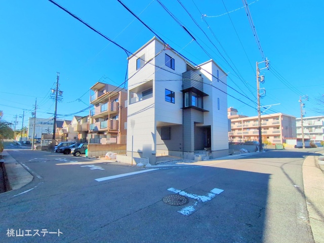愛知県名古屋市名東区社が丘３丁目の新築戸建て外構写真 2025年12月21日撮影
