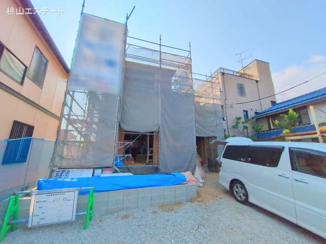 愛知県名古屋市港区福前2丁目の新築戸建て上棟写真 2025年8月25日撮影