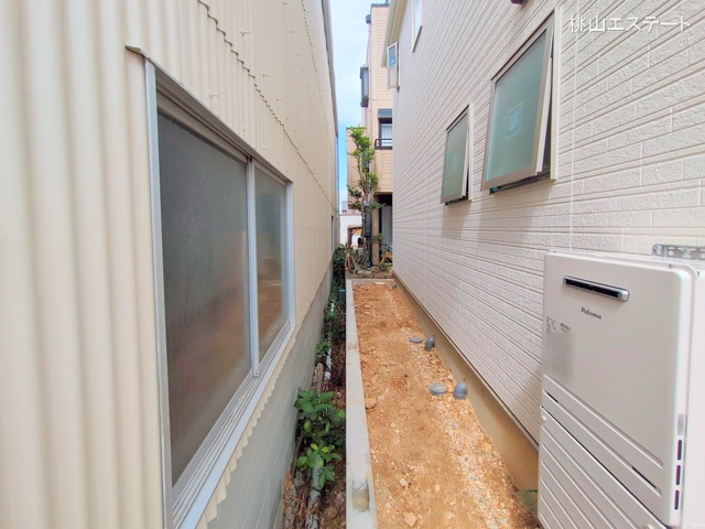 愛知県名古屋市港区福前2丁目の新築戸建て外構写真 2025年9月18日撮影