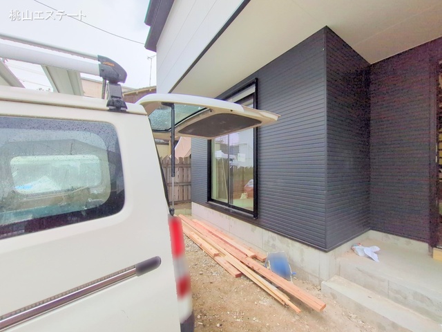 愛知県名古屋市瑞穂区柳ケ枝町２丁目の新築戸建て外構写真 2025年11月24日撮影