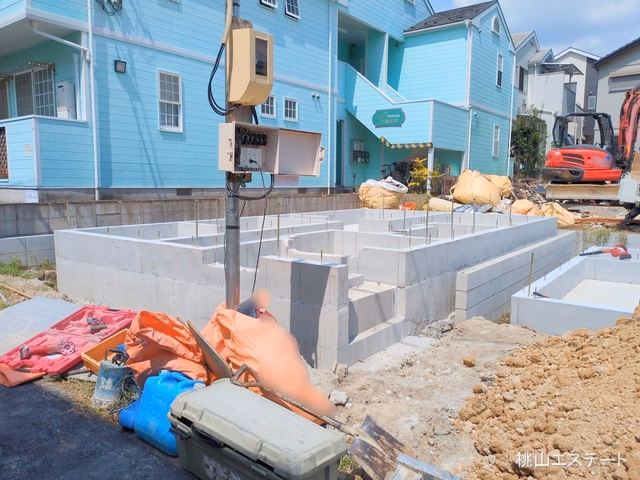 愛知県名古屋市瑞穂区津賀田町３丁目の新築戸建て基礎写真 2025年9月9日撮影