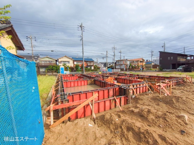 愛知県名古屋市北区福徳町５丁目の新築戸建て基礎写真 2025年9月11日撮影