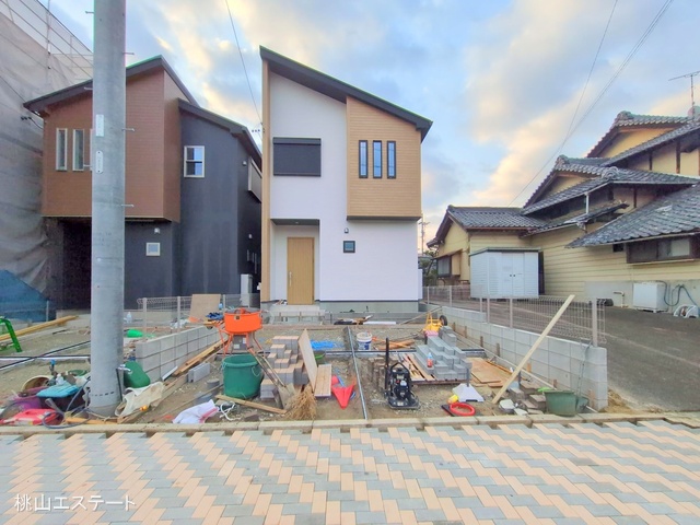 愛知県名古屋市北区福徳町５丁目の新築戸建て外構写真 2025年12月7日撮影