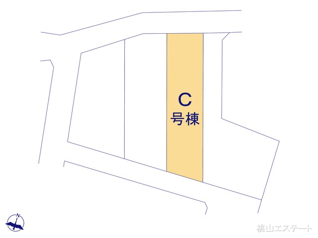 愛知県豊明市新栄町３丁目の新築戸建て全体区画図 ※図面と異なる場合は現況を優先