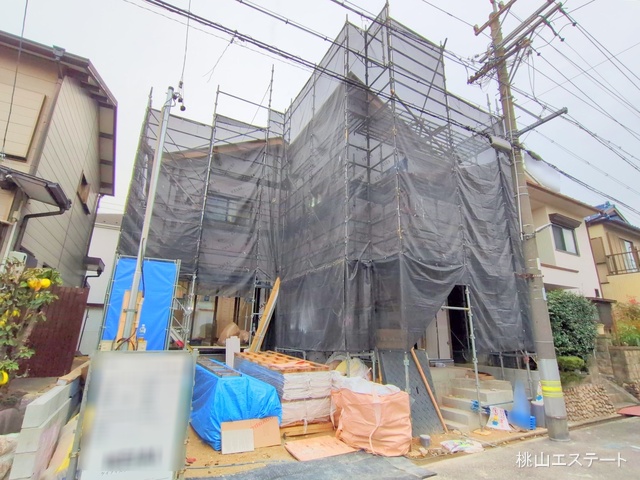 愛知県名古屋市南区上浜町の新築戸建てシート写真 2025年12月2日撮影