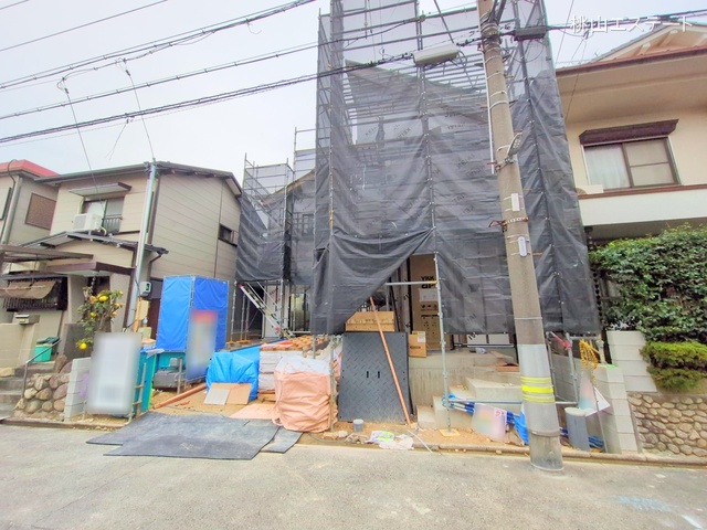 愛知県名古屋市南区上浜町の新築戸建てシート写真 2025年12月2日撮影