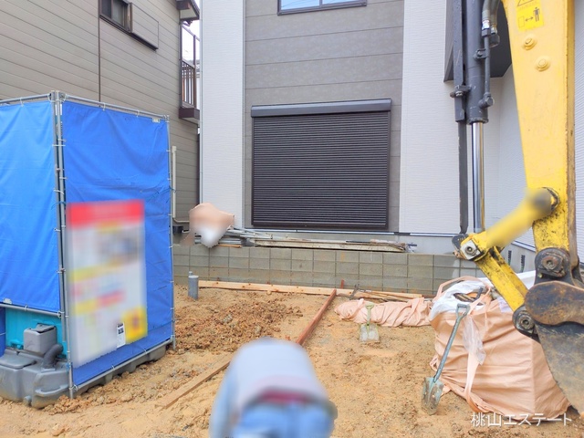 愛知県名古屋市南区上浜町の新築戸建て外構写真 2025年12月24日撮影