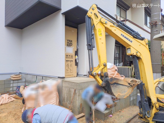愛知県名古屋市南区上浜町の新築戸建て外構写真 2025年12月24日撮影