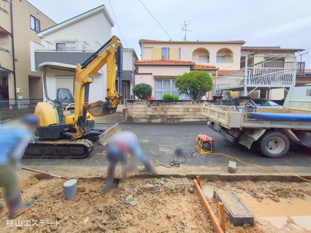 愛知県名古屋市南区上浜町の新築戸建て外構写真 2025年12月24日撮影