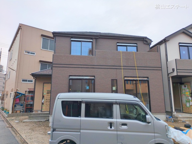 愛知県名古屋市港区名四町の新築戸建て外構写真 2025年12月23日撮影