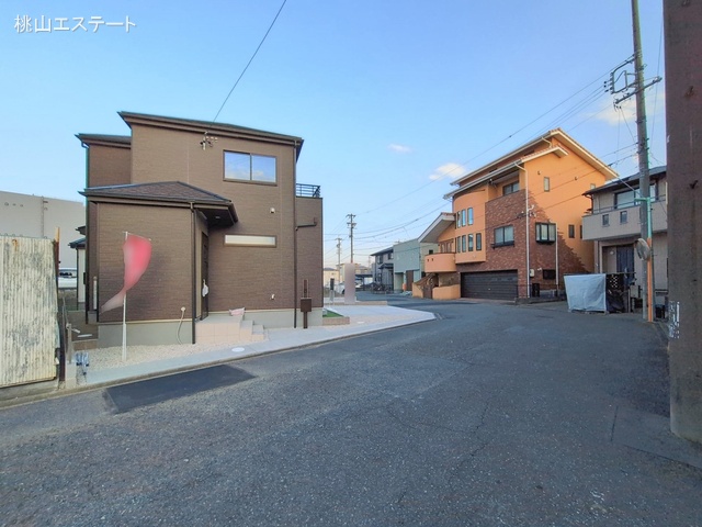 愛知県名古屋市港区名四町の新築戸建て完成写真 2026年2月11日撮影