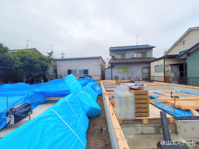 愛知県名古屋市西区城西町の新築戸建て基礎写真 2025年11月4日撮影