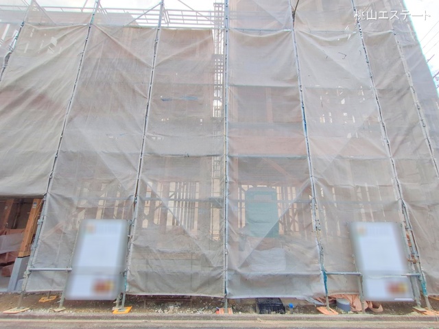 愛知県名古屋市昭和区折戸町３丁目の新築戸建て上棟写真 2025年11月10日撮影