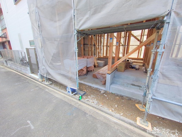 愛知県名古屋市昭和区折戸町３丁目の新築戸建て上棟写真 2025年11月10日撮影