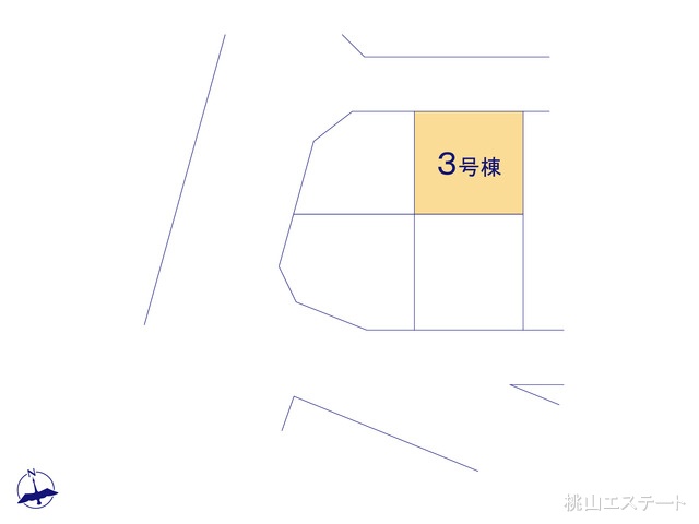 愛知県名古屋市昭和区折戸町３丁目の新築戸建て全体区画図 ※図面と異なる場合は現況を優先