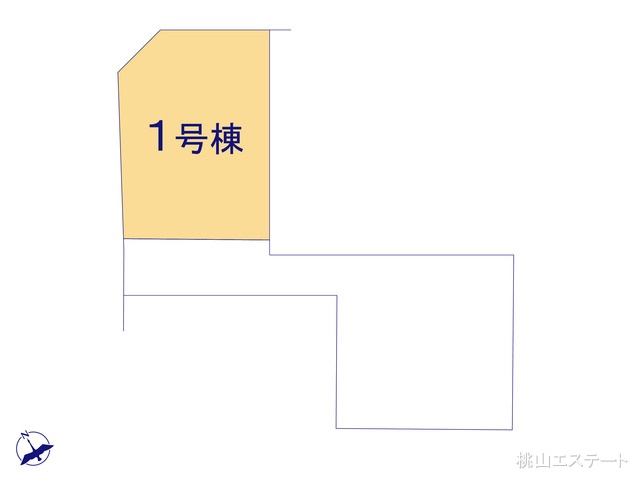 愛知県名古屋市天白区植田西2丁目の新築戸建て全体区画図 ※図面と異なる場合は現況を優先