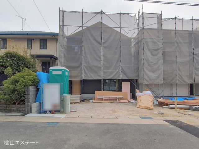 愛知県名古屋市天白区梅が丘3丁目の新築戸建てシート写真 2026年2月19日撮影