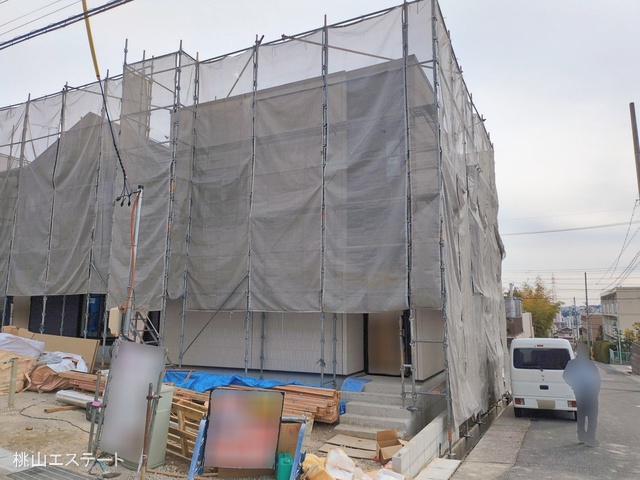 愛知県名古屋市天白区梅が丘３丁目の新築戸建てシート写真 2026年2月19日撮影