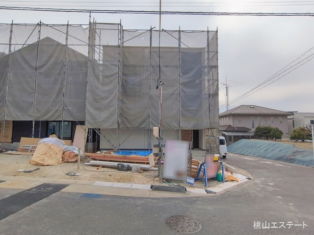 愛知県名古屋市天白区梅が丘３丁目の新築戸建てシート写真 2026年2月19日撮影