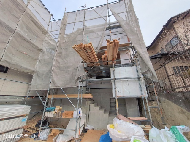 愛知県名古屋市天白区梅が丘３丁目の新築戸建てシート写真 2026年2月19日撮影