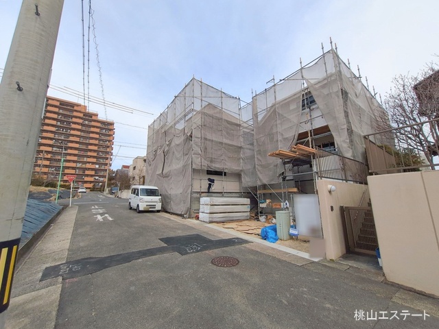 愛知県名古屋市天白区梅が丘３丁目の新築戸建てシート写真 2026年2月19日撮影