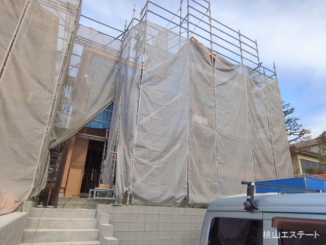 愛知県豊明市二村台７丁目の新築戸建て上棟写真 2026年2月5日撮影