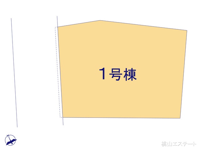 愛知県名古屋市昭和区川名本町３丁目の新築戸建て全体区画図 ※図面と異なる場合は現況を優先