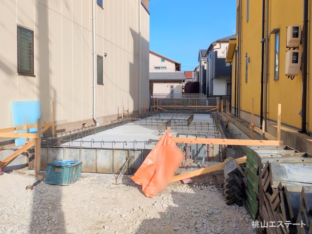 愛知県名古屋市中村区稲葉地町４丁目の新築戸建て基礎写真 2025年12月10日撮影