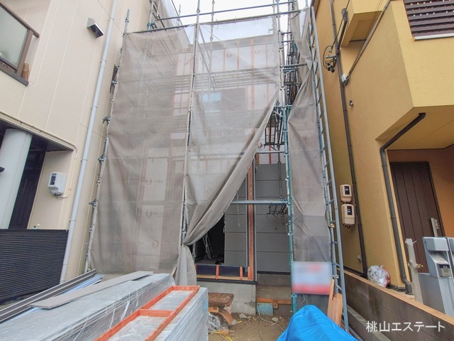 愛知県名古屋市中村区稲葉地町４丁目の新築戸建てシート写真 2026年2月25日撮影