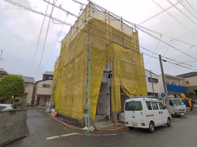 愛知県名古屋市南区呼続２丁目の新築戸建てシート写真 2026年4月14日撮影