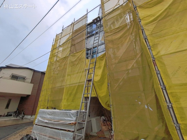 愛知県名古屋市南区呼続２丁目の新築戸建てシート写真 2026年4月14日撮影