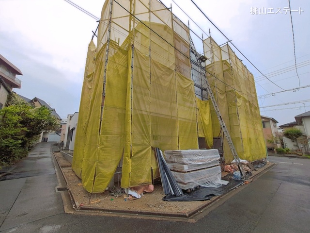 愛知県名古屋市南区呼続２丁目の新築戸建てシート写真 2026年4月14日撮影