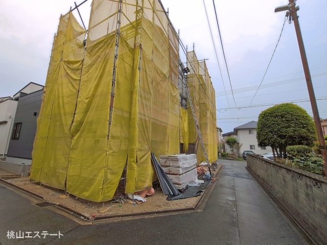愛知県名古屋市南区呼続２丁目の新築戸建てシート写真 2026年4月14日撮影