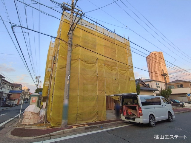 愛知県名古屋市北区成願寺１丁目の新築戸建て上棟写真 2026年1月12日撮影