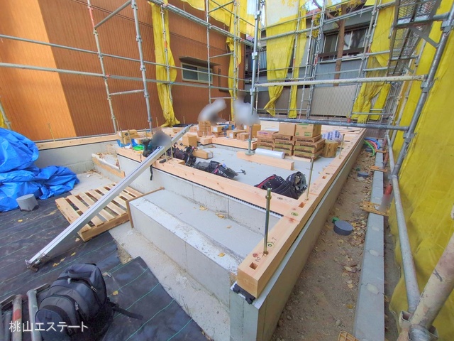 愛知県名古屋市北区長喜町４丁目の新築戸建て基礎写真 2025年12月10日撮影