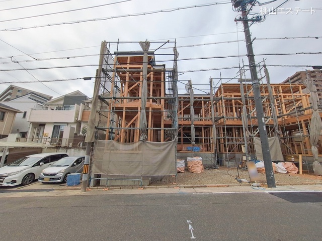愛知県名古屋市緑区黒沢台１丁目の新築戸建て上棟写真 2026年2月25日撮影