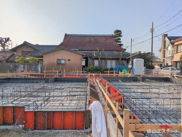 愛知県名古屋市中村区日比津町４丁目の新築戸建て基礎写真 2026年1月18日撮影