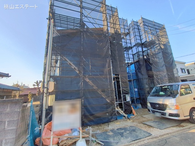 愛知県名古屋市中村区日比津町４丁目の新築戸建て上棟写真 2026年2月9日撮影
