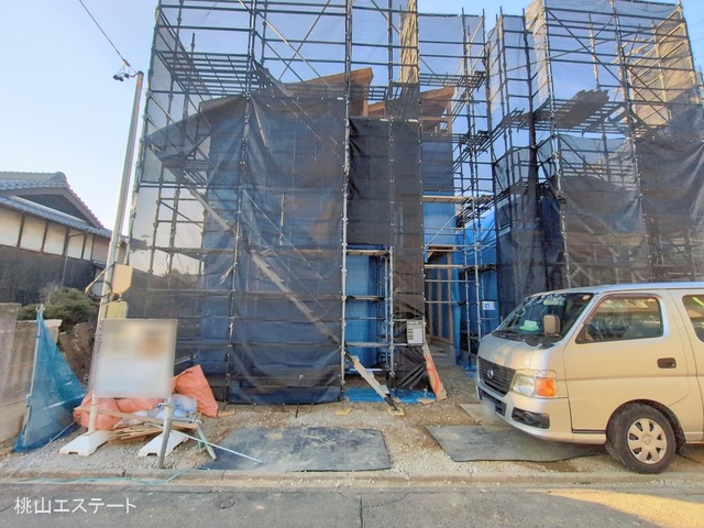 愛知県名古屋市中村区日比津町４丁目の新築戸建て上棟写真 2026年2月9日撮影