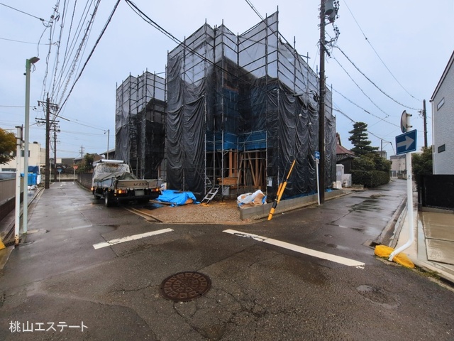 愛知県名古屋市中村区日比津町４丁目の新築戸建てシート写真 2026年3月2日撮影