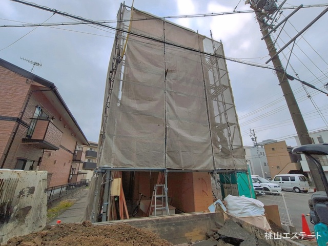 愛知県名古屋市中川区松葉町２丁目の新築戸建て上棟写真 2026年3月31日撮影