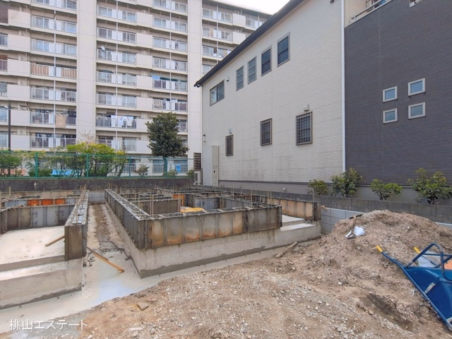 愛知県名古屋市北区山田4丁目の新築戸建て基礎写真 2026年4月12日撮影