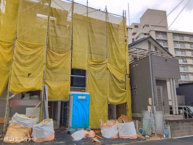 愛知県名古屋市北区山田4丁目の新築戸建てシート写真 2026年6月14日撮影
