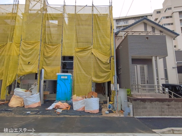 愛知県名古屋市北区山田4丁目の新築戸建てシート写真 2026年6月14日撮影