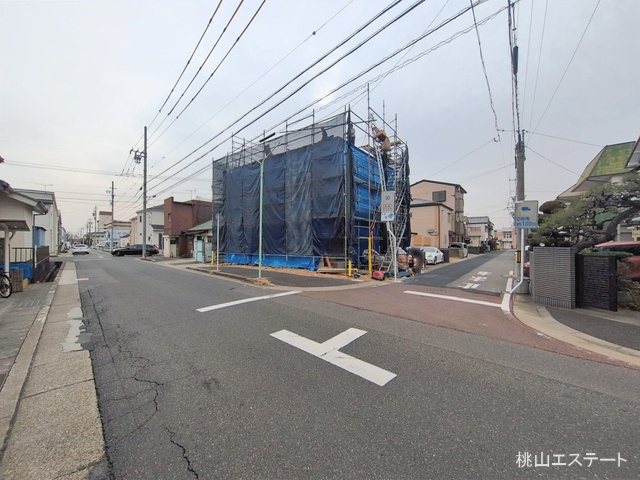 愛知県名古屋市北区六が池町の新築戸建て上棟写真 2026年2月23日撮影