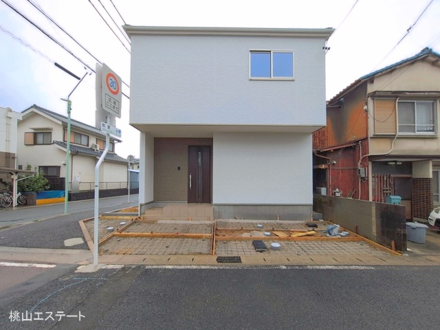 愛知県名古屋市北区六が池町の新築戸建て外構写真 2026年4月9日撮影
