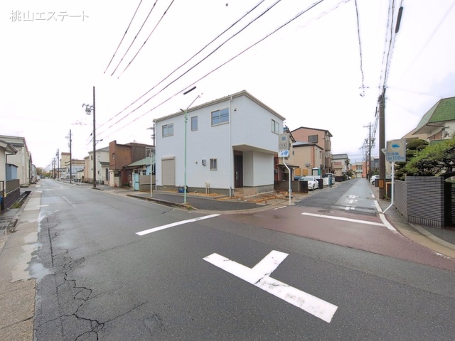 愛知県名古屋市北区六が池町の新築戸建て外構写真 2026年4月9日撮影