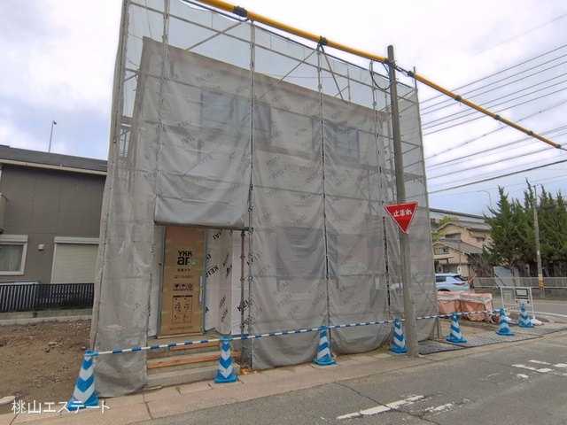 愛知県名古屋市西区長先町の新築戸建てシート写真 2026年3月31日撮影